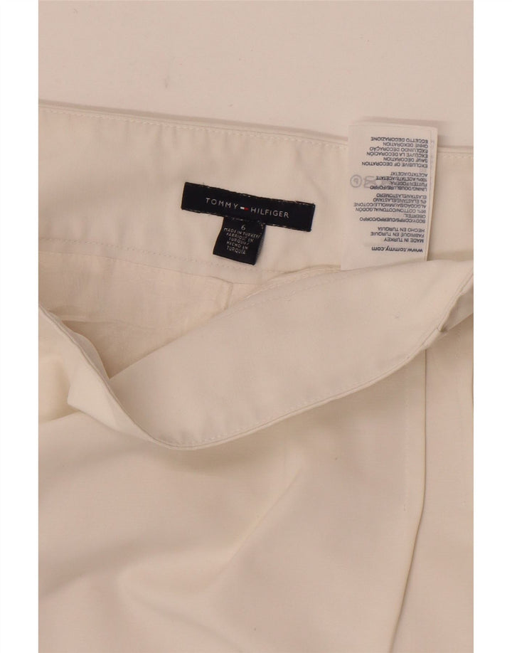 Tommy Hilfiger Womens Straight Skirt US 6 Medium W29 White Cotton