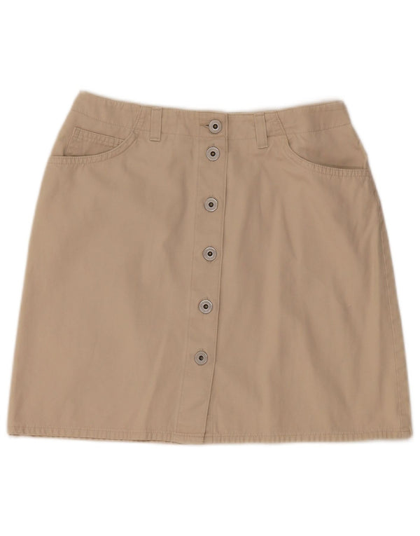 Marks & Spencer Damen Minirock UK 12 Medium W28 Beige Baumwolle
