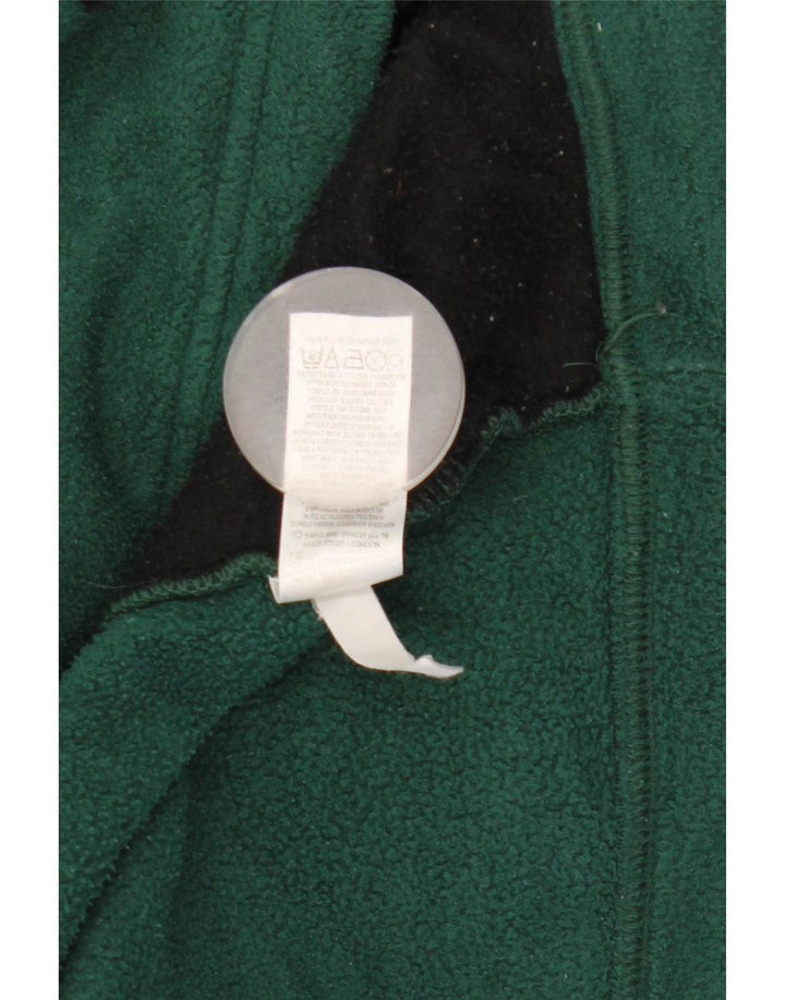 Giacca in pile da uomo Marks & Spencer UK 40 Large Verde Poliestere