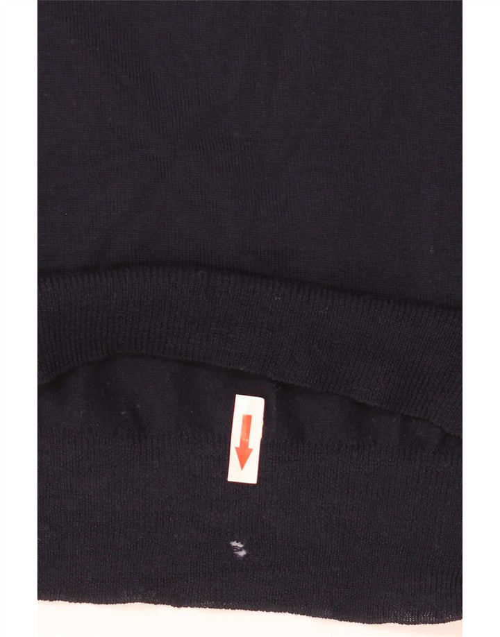 Trussardi Mens Crew Neck Jumper Sweater Small Navy Blue