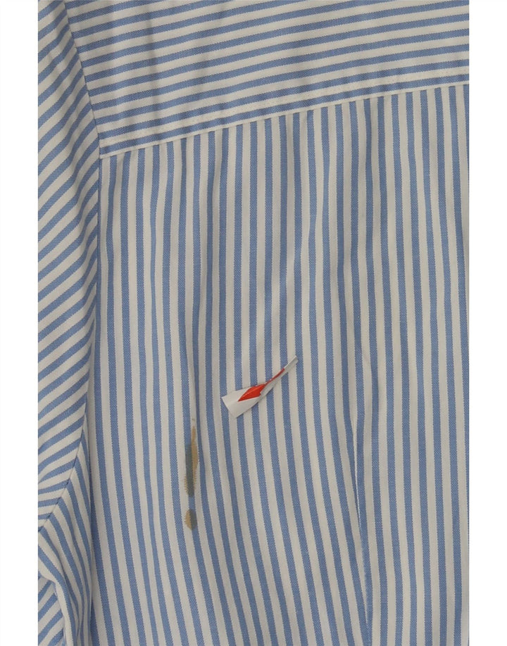 Tommy Hilfiger Womens Shirt US 8 Medium Blue Striped