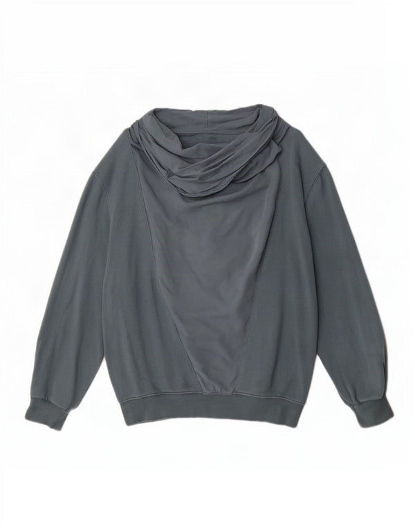 Pulover supradimensionat pentru femei Zara UK 14 bumbac gri mediu
