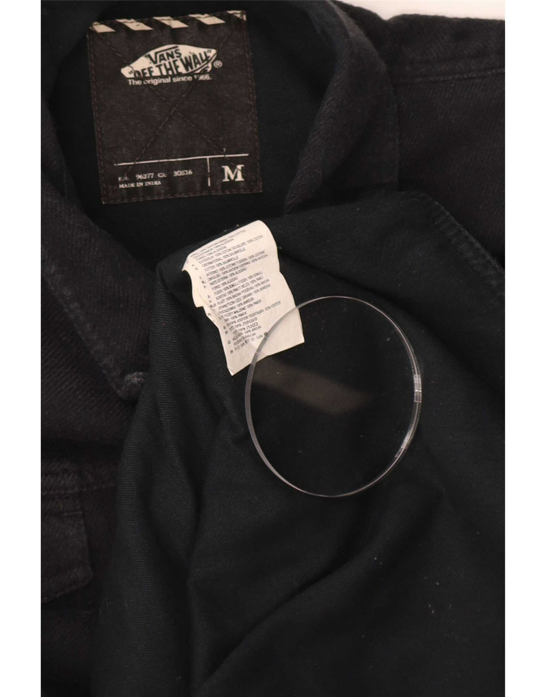Camicia di jeans da uomo Vans Medium Black Cotton