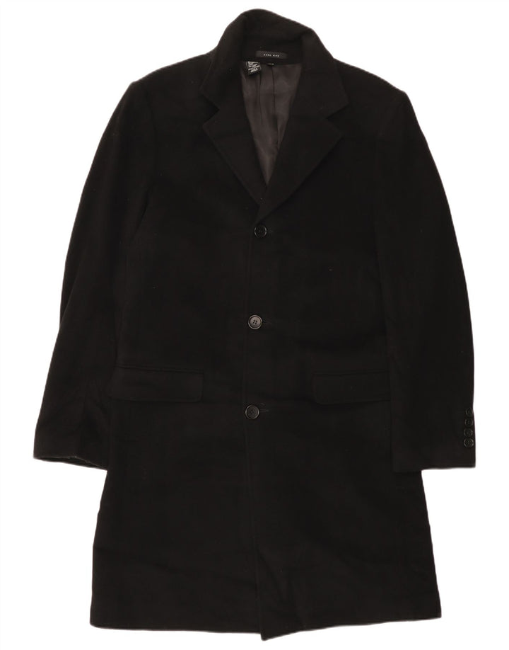 Pardesiu pentru bărbați Zara UK 38 Medium Negru Lână