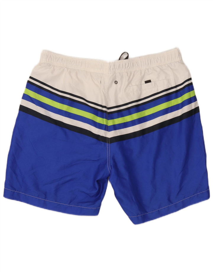 Calvin Klein Mens Swimming Shorts XL  Blue Colourblock Polyester