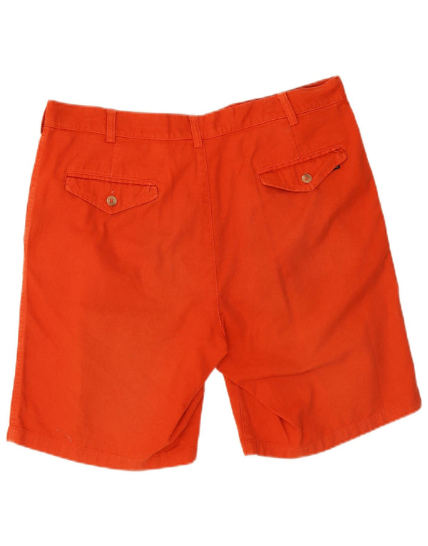 Johnny Lambs Herre Pegged Chino Shorts IT 52 XL W34 Orange Bomuld