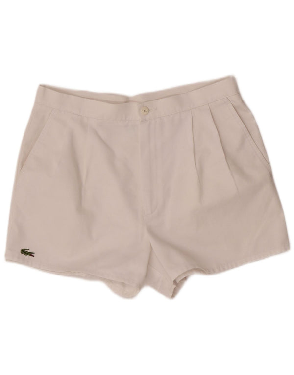 Lacoste Herre Casual Shorts W30 Small White Polyester
