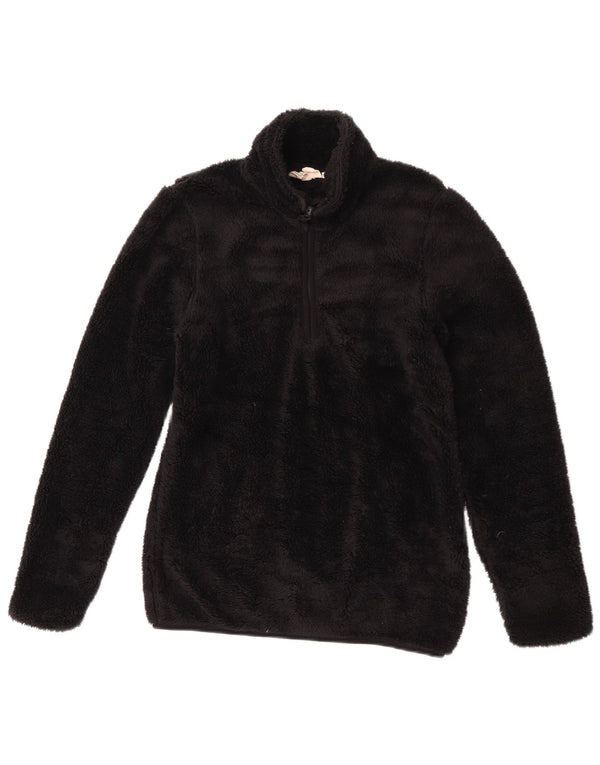 Jersey de forro polar con cuello y cremallera para mujer Mountain Warehouse UK 8 Small Poliéster negro