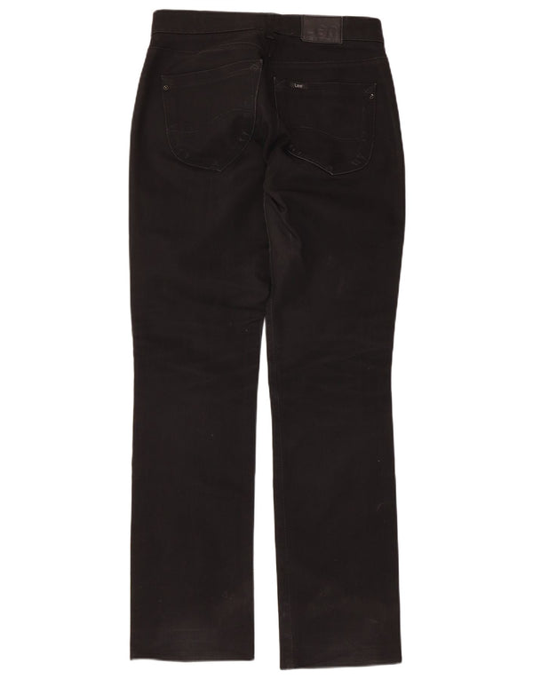 Lee Womens Lynn Straight Casual Παντελόνι W30 L33 Μαύρο βαμβακερό