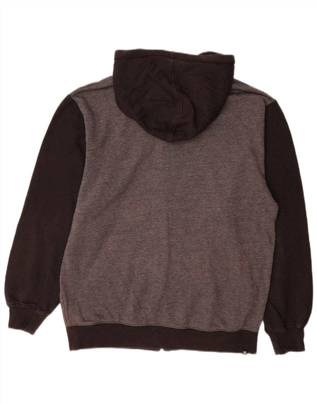 Billabong Mens Zip Hoodie Sweater Large Grey Cotton