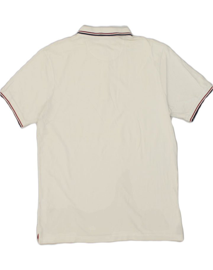 DACK'S Mens Polo Shirt 2XL White Cotton | Vintage Dack's | Thrift | Second-Hand Dack's | Used Clothing | Messina Hembry 