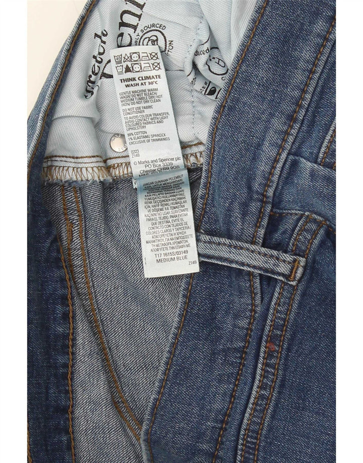 Marks & Spencer Γυναικείο Slim Jeans W30 L31 Blue Cotton