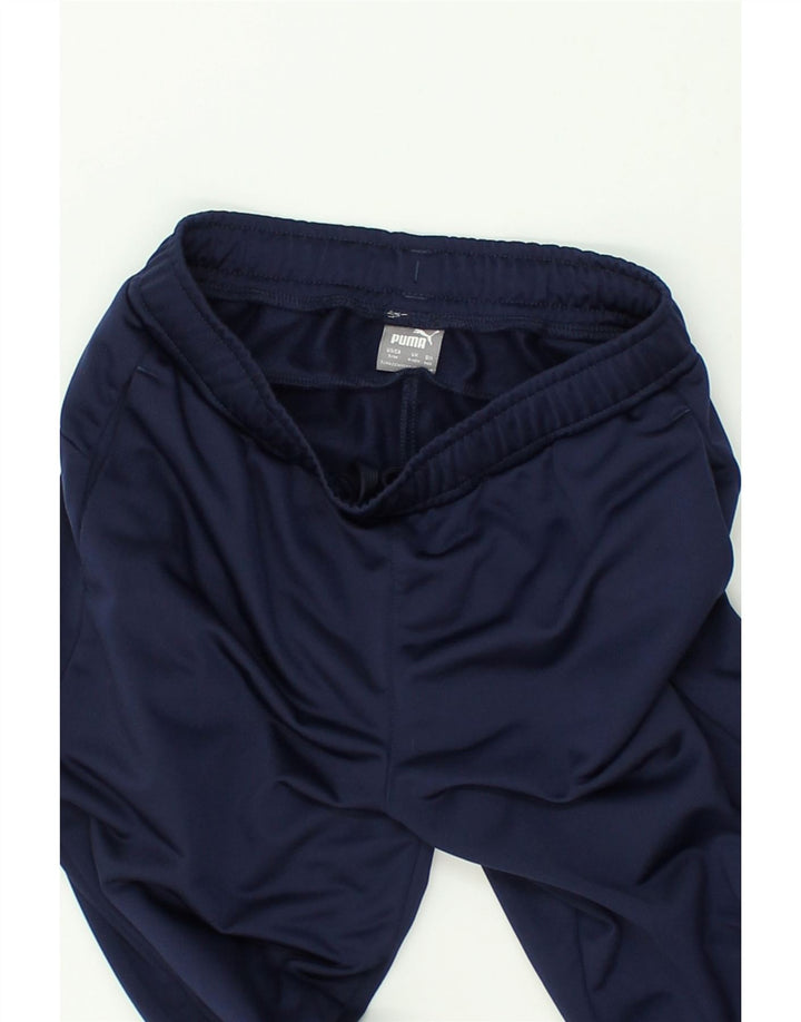 PUMA Boys Tracksuit Trousers 9-10 Years Navy Blue Polyester | Vintage Puma | Thrift | Second-Hand Puma | Used Clothing | Messina Hembry 