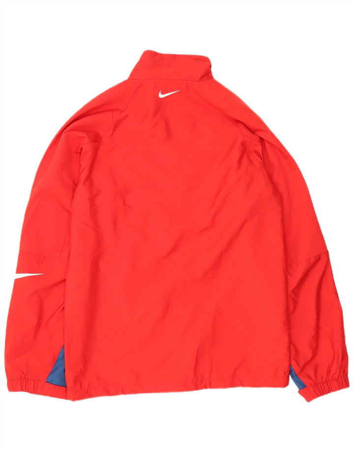 Nike Grafisk regnjakke til mænd UK 36 Small Red Colourblock Polyester