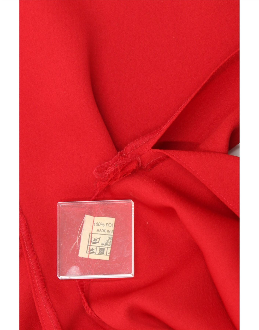 VINTAGE Womens Overcoat UK 14 Medium Red Polyester Vintage Vintage and Second-Hand Vintage from Messina Hembry 