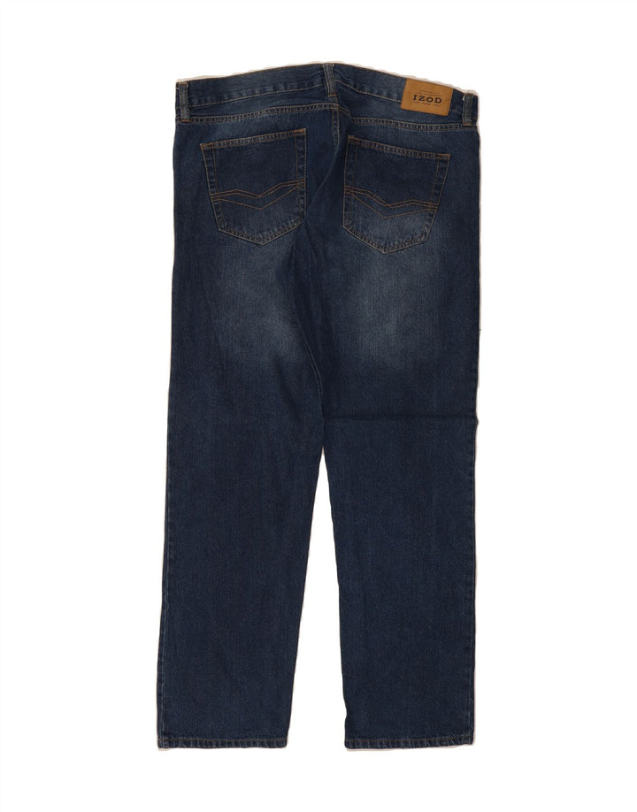 IZOD Mens Slim Straight Jeans W34 L32 Blue Cotton Vintage Izod and Second-Hand Izod from Messina Hembry 
