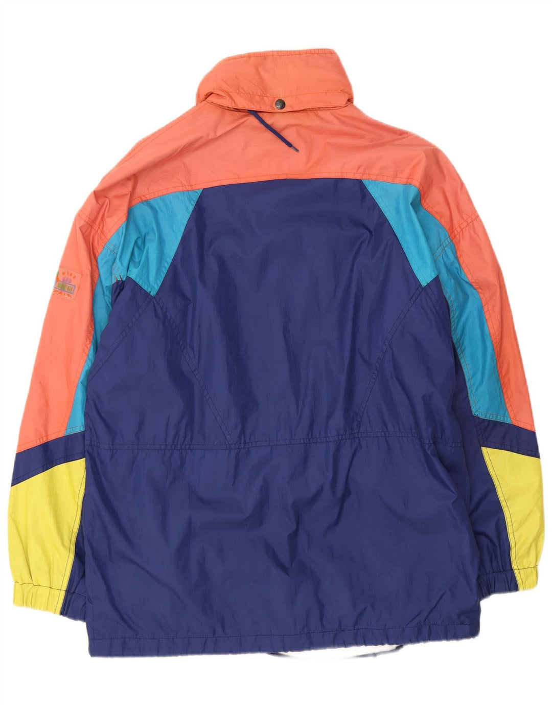 Brugi Mens Hooded Ski Jacket UK 36 Small Multicoloured Colourblock