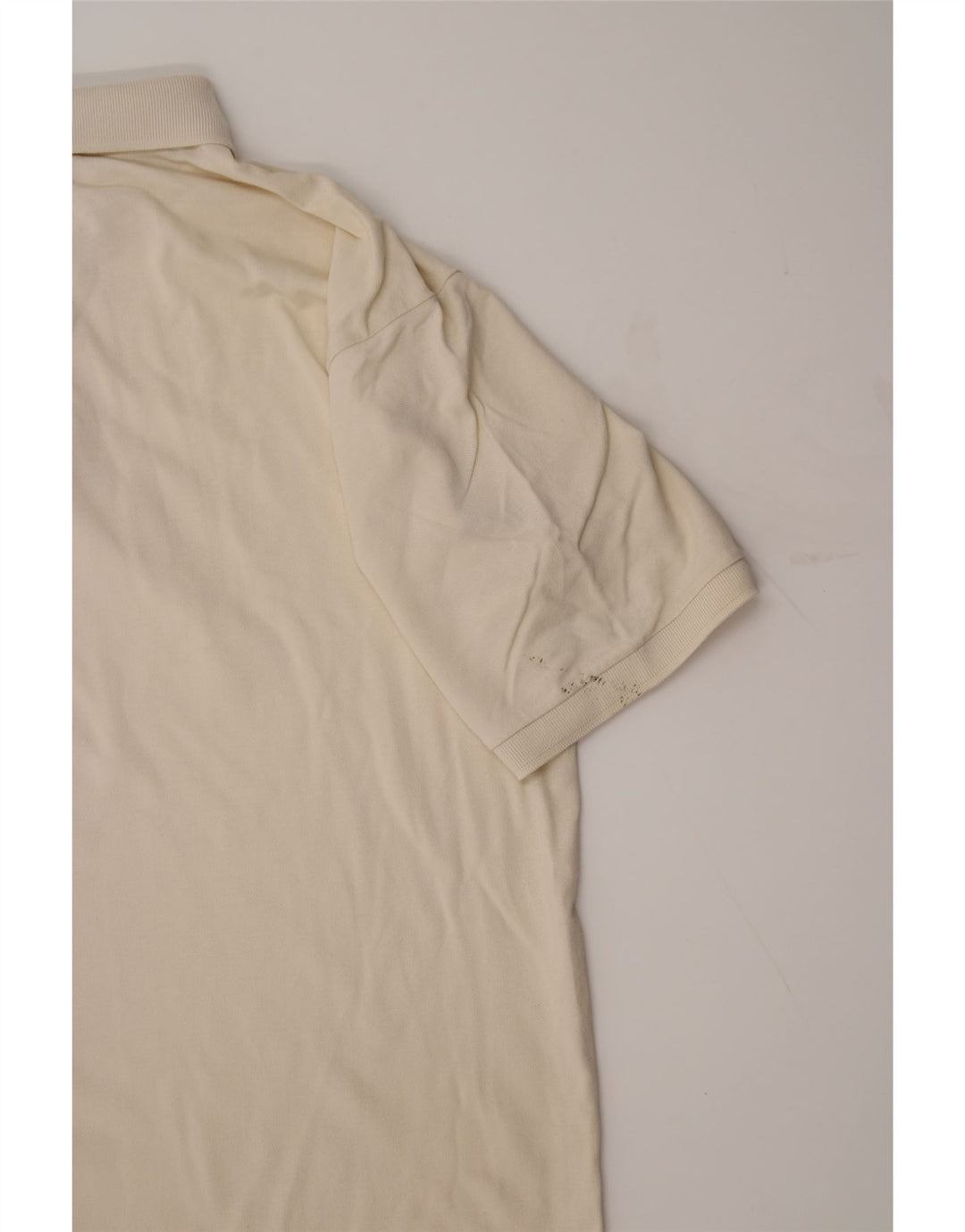 OASIS Mens Polo Shirt 2XL Off White Cotton Vintage Oasis and Second-Hand Oasis from Messina Hembry 