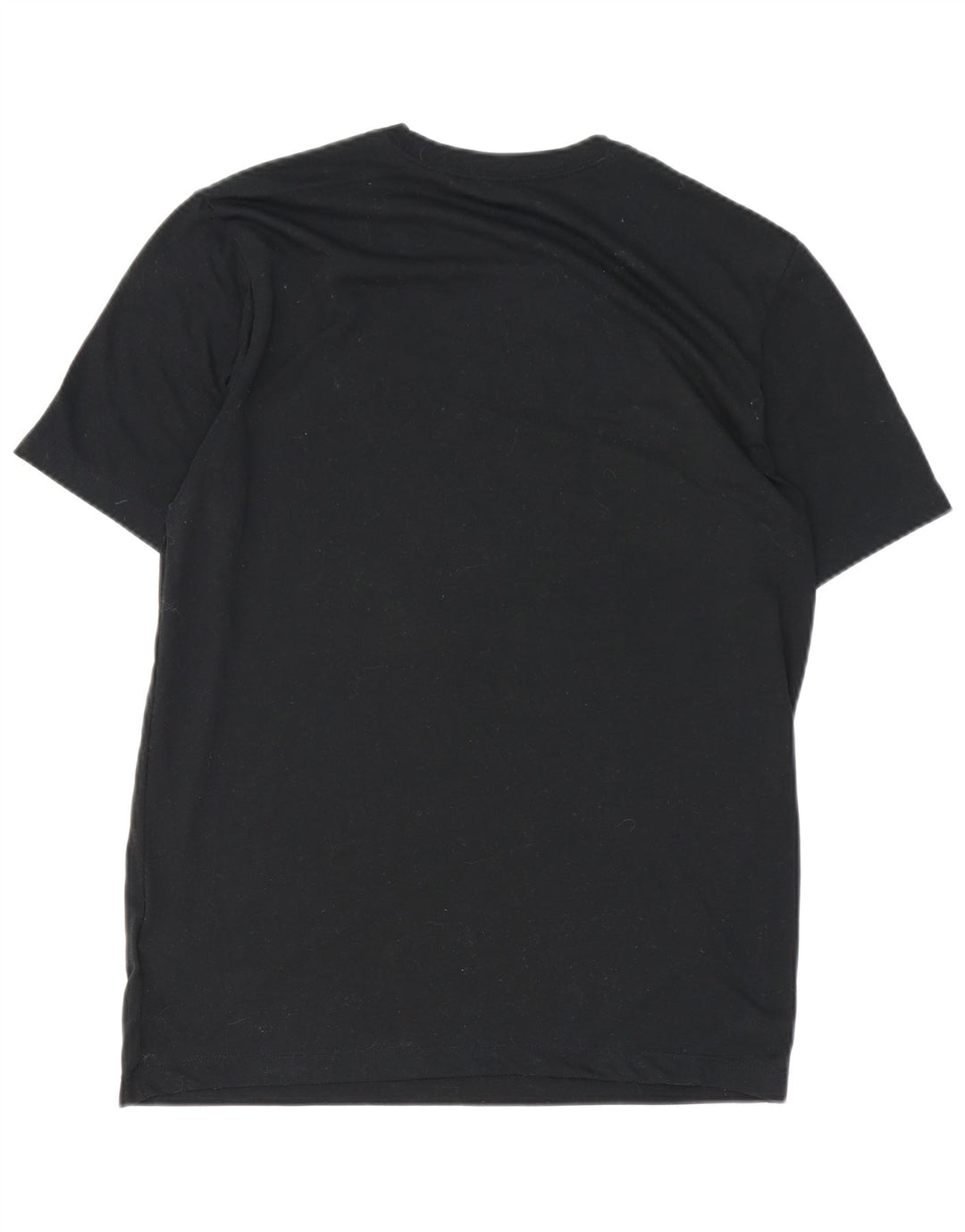 NIKE Mens Dri Fit Graphic T-Shirt Top Medium Black Polyester