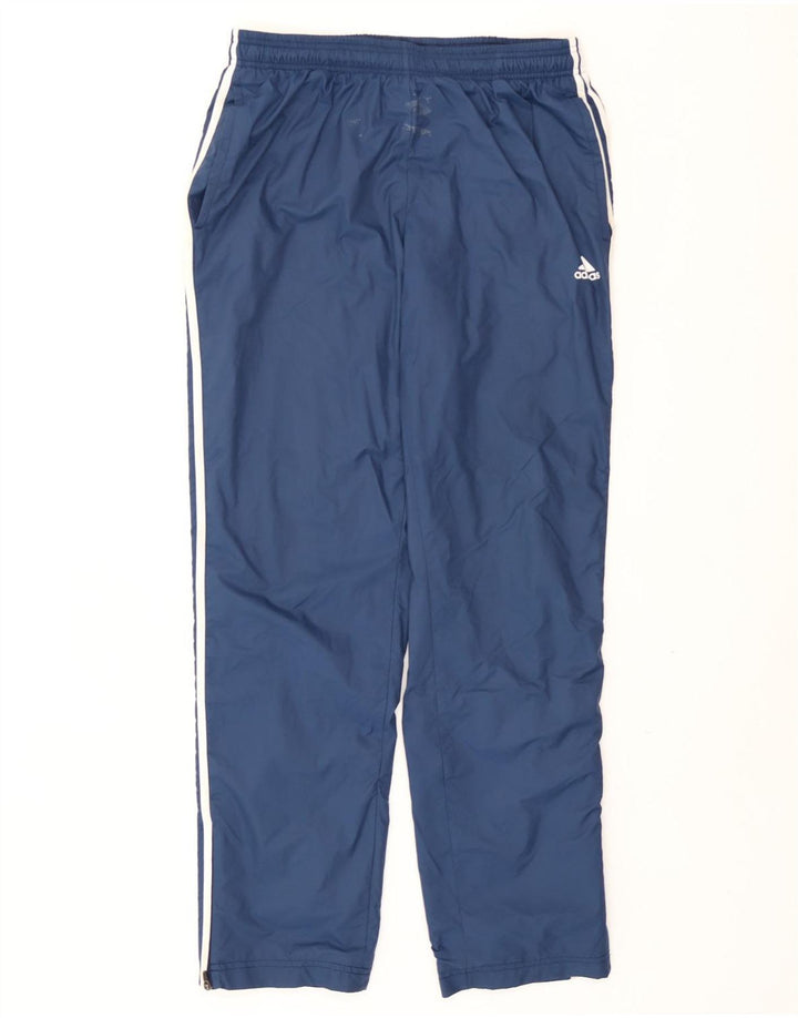 Pantaloni da tuta da uomo Adidas Large in nylon blu navy