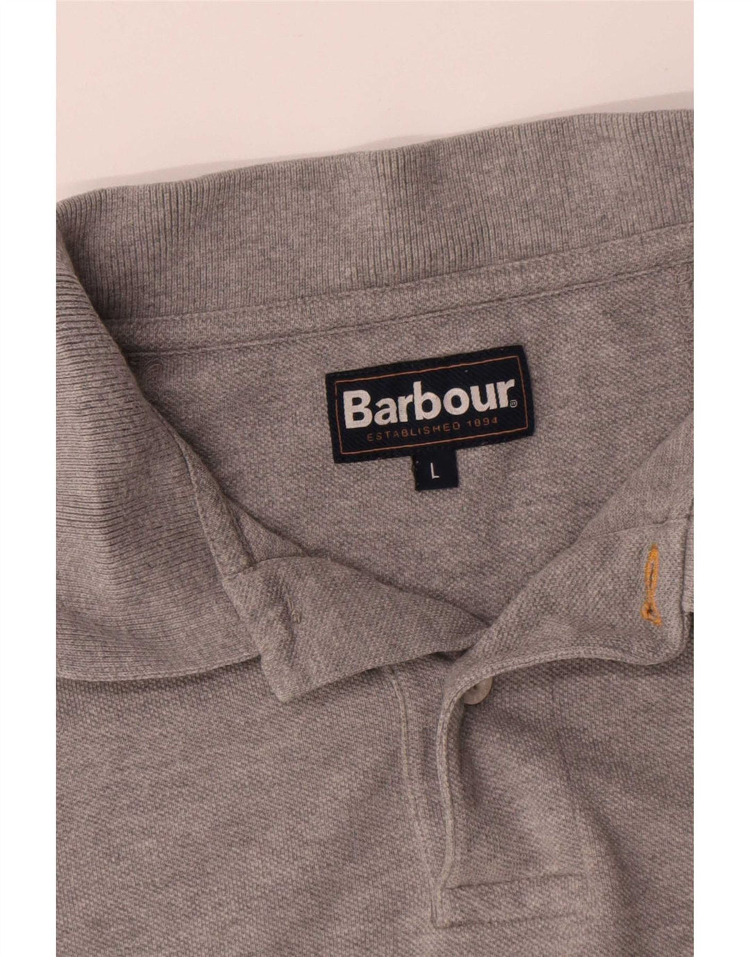 Barbour Polo Homme Grand Coton Gris