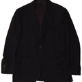 Canali Herren-Blazer mit 2 Knöpfen, IT 50, große marineblaue Wolle