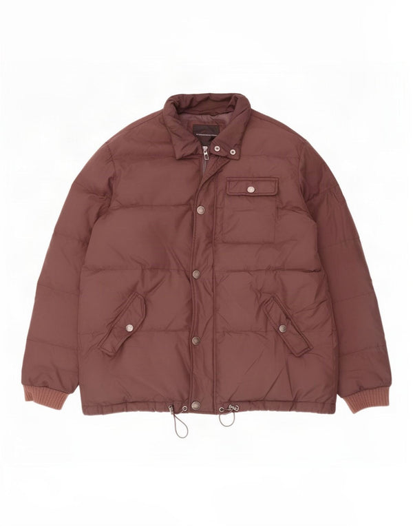 Sergio Tacchini Mens Padded Jacket IT 52 XL Brown Polyamide