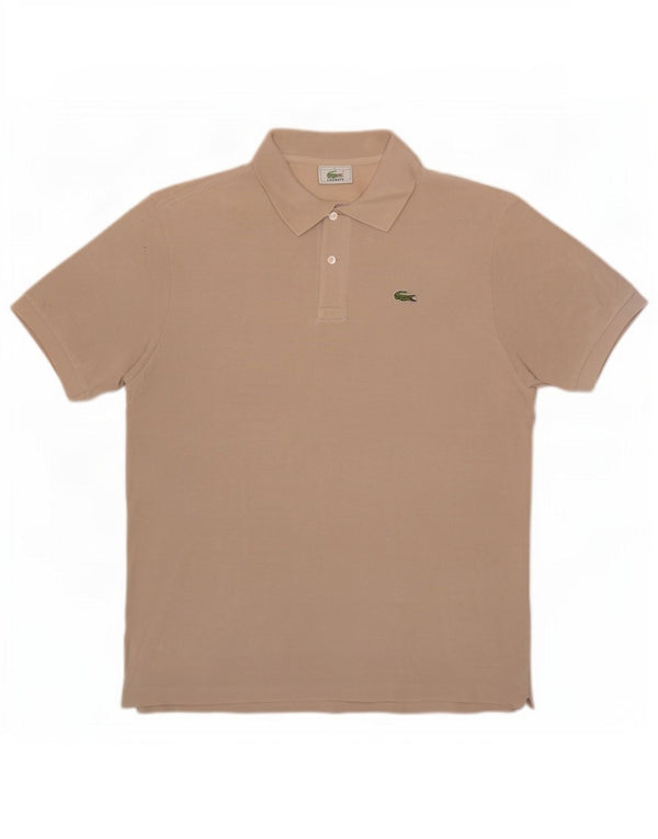 Lacoste Herre poloskjorte str. 5 Large Beige Bomuld