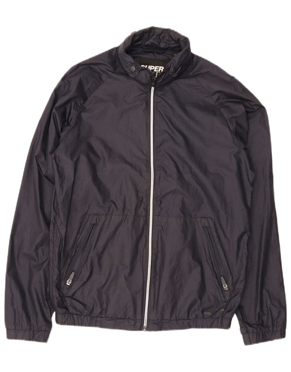 Ανδρικό μπουφάν βροχής Superdry UK 34 XS Navy Blue Nylon
