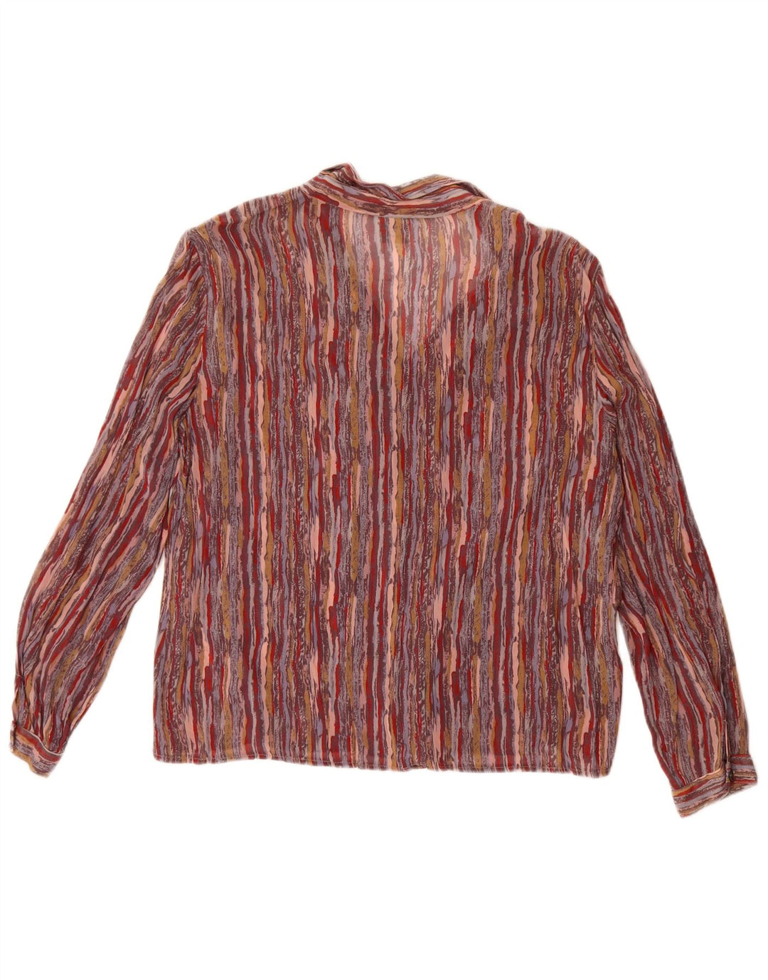 Vintage Womens Shirt Blouse IT 54 3XL Multicoloured Striped