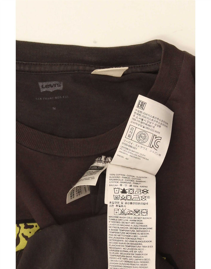 T-shirt grafica da uomo Levi's Top in cotone grigio medio