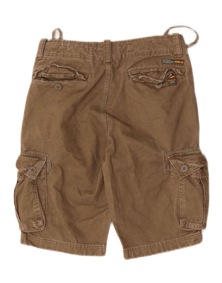 Pantaloncini cargo da uomo Superdry W29 piccoli in cotone marrone