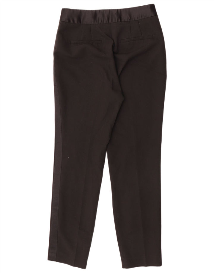 Zara Womens Slim Chino Trousers Small W26 L28 Black