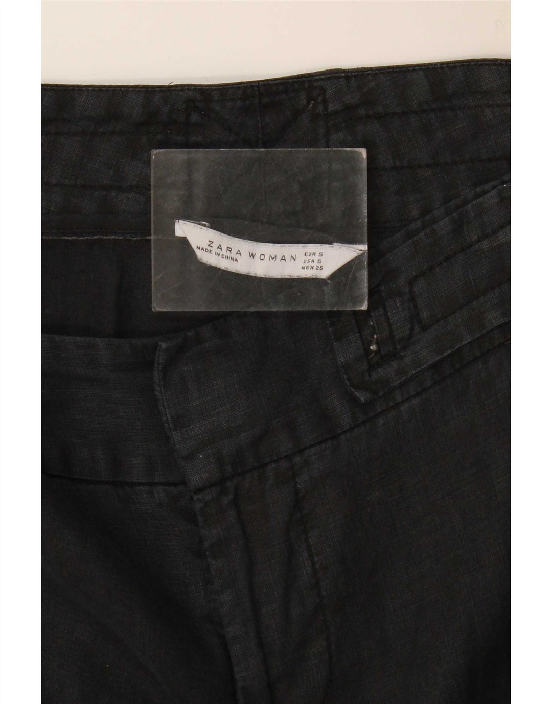 Zara Womens Bootcut Casual Trousers Small W26 L30 Black