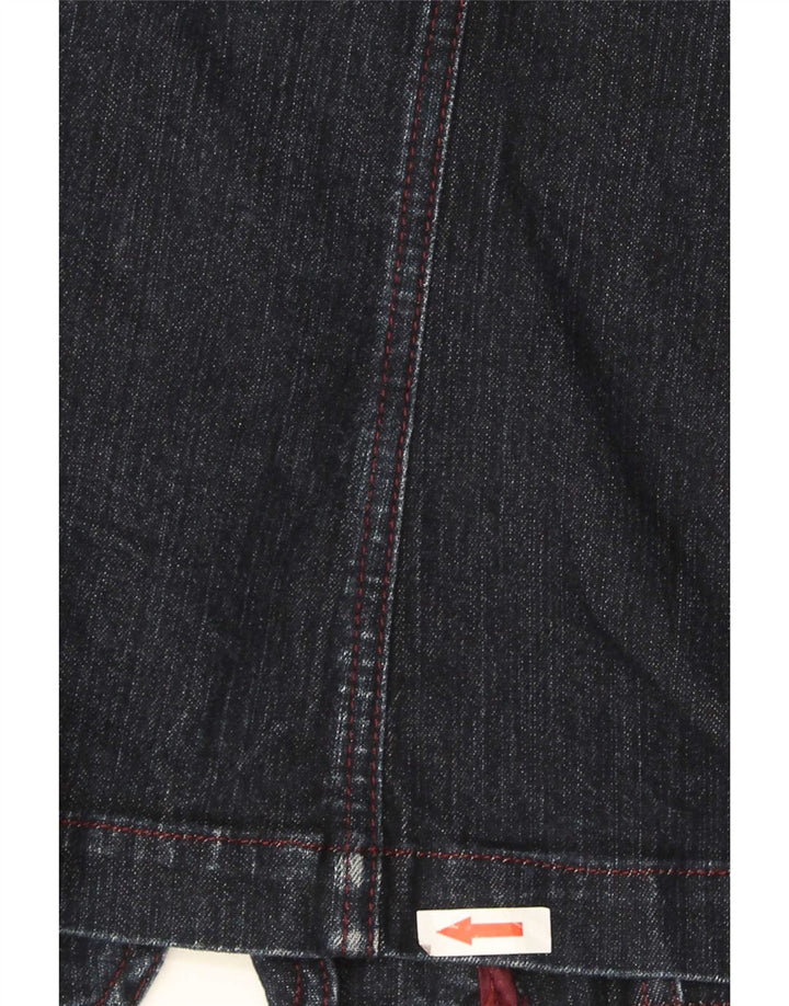 Giacca Blazer in Denim a 3 Bottoni da Donna Trussardi Jeans IT 46 Large Blu Navy