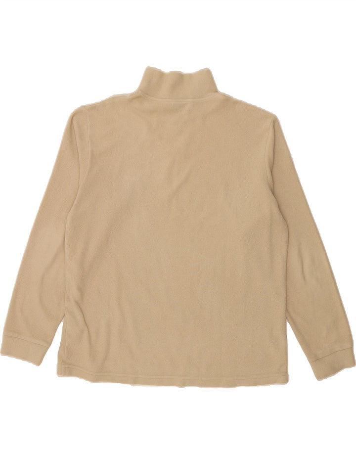 INVICTA Mens Zip Neck Fleece Jumper XL Beige Polyester Vintage Invicta and Second-Hand Invicta from Messina Hembry 