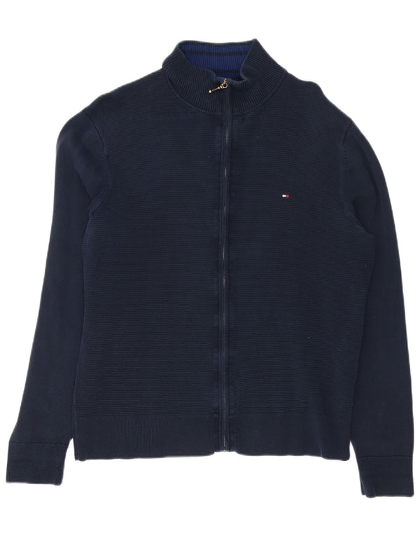 Tommy Hilfiger Mens Cardigan Sweater XL Navy Blue Cotton