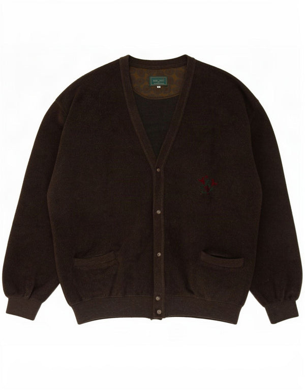 Webb&Scott Herre Cardigan Sweater XL Brun Virgin Wool