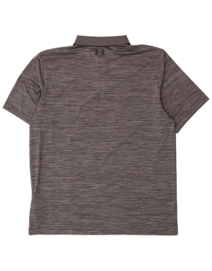 Under Armour Polo Homme Large Gris Rayure Polyester