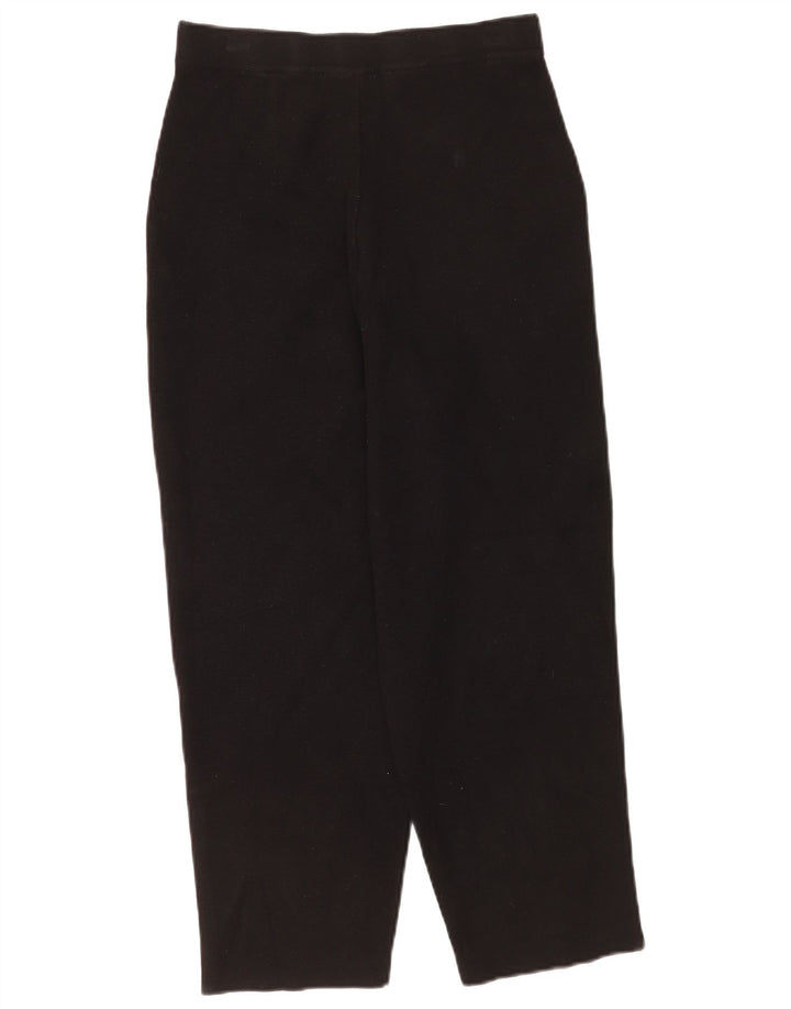 Zara Womens Cropped Trousers Medium W28 L24 Black Viscose