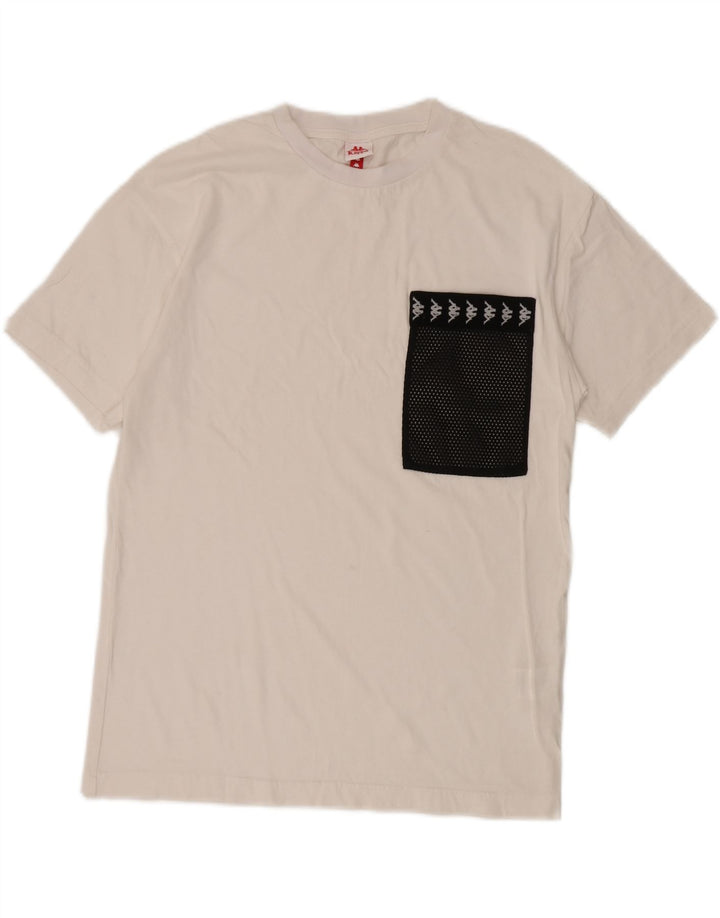 Ανδρικό T-Shirt KAPPA Top Μεσαίο λευκό βαμβακερό