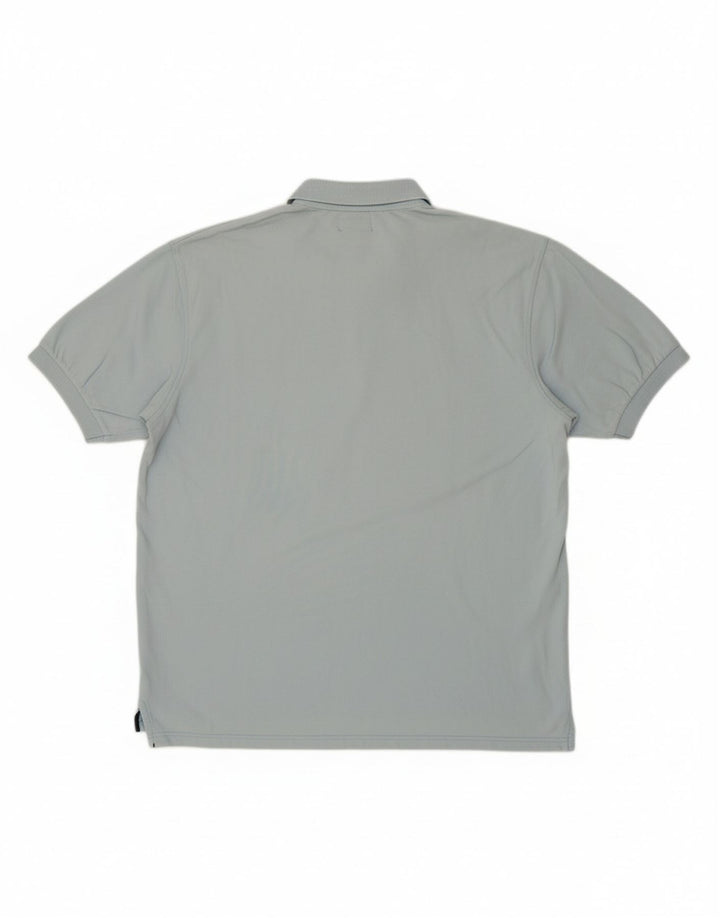 WOOLRICH Mens Polo Shirt XL Blue Cotton