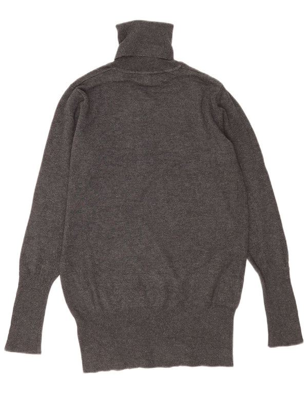 Zara Pull col roulé pour femme UK 12 Rayonne gris moyen