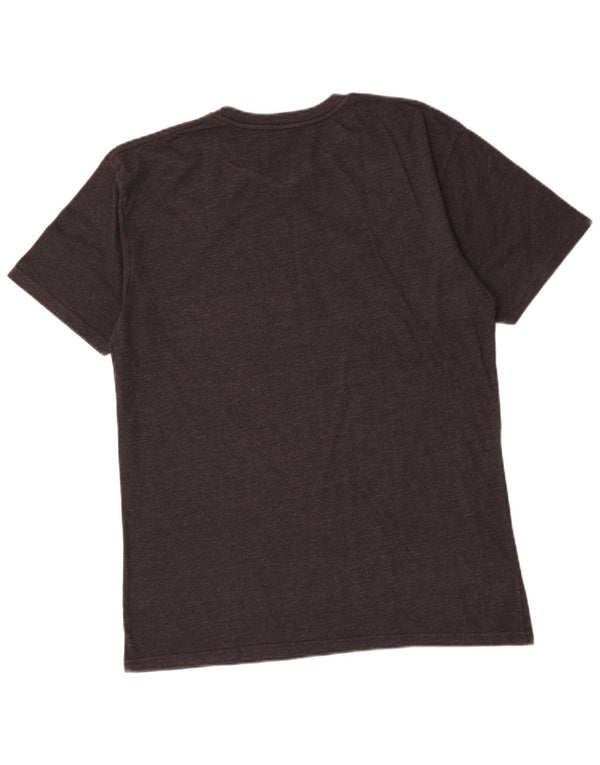 Hard Rock Cafe Mens Bali Airport Graphic T-Shirt Top Large Grey Cotton