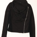 TOPSHOP Womens Tracksuit Top Jacket UK 12 Medium Black Colourblock Vintage Topshop and Second-Hand Topshop from Messina Hembry 