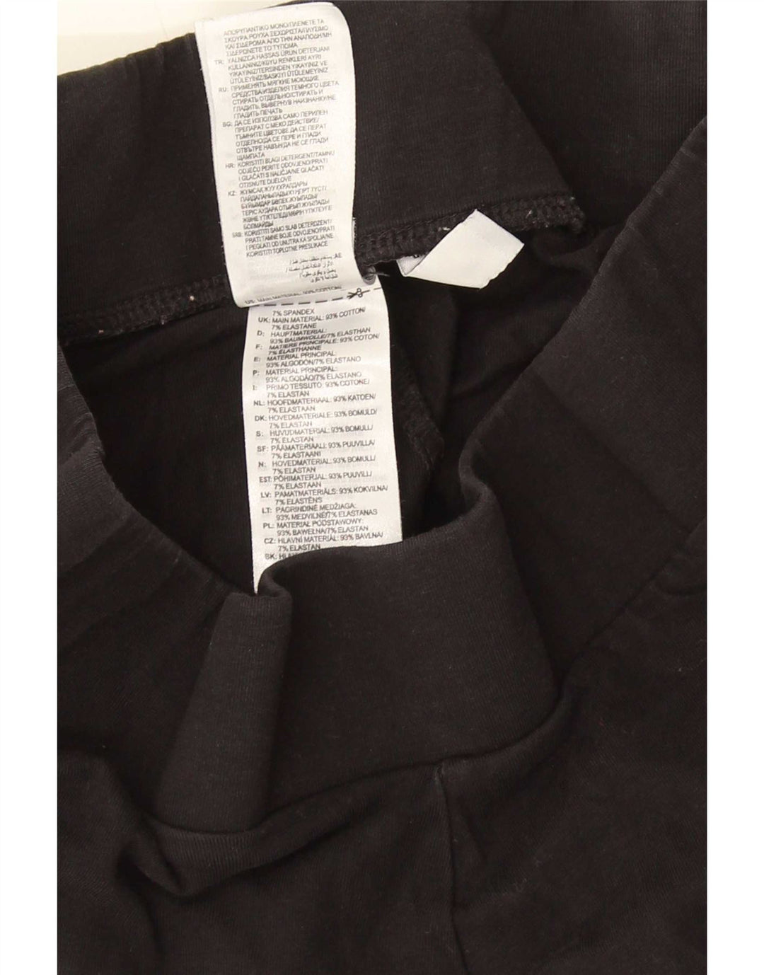 Leggings Adidas da donna UK 12 medio nero cotone