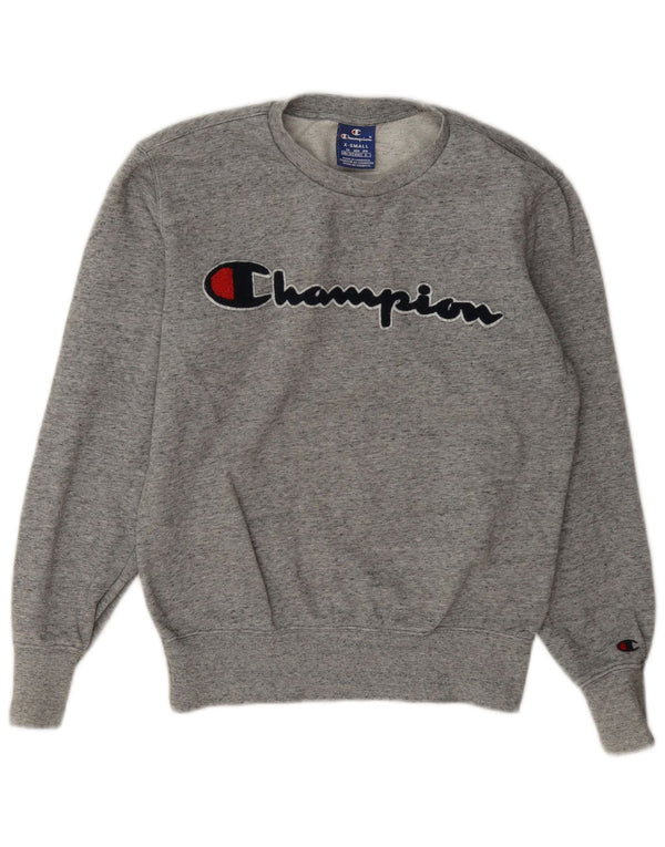 Pulover supradimensionat pentru femei Champion, cu grafic, UK 6 XS, gri cu pete