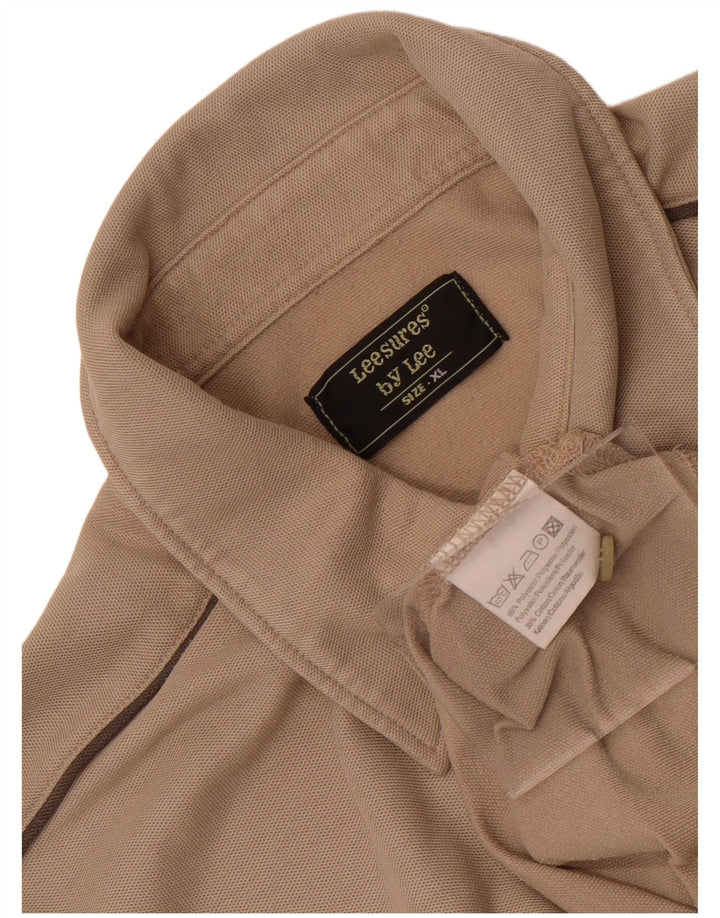Lee Polo Shirt til mænd XL Beige Polyester