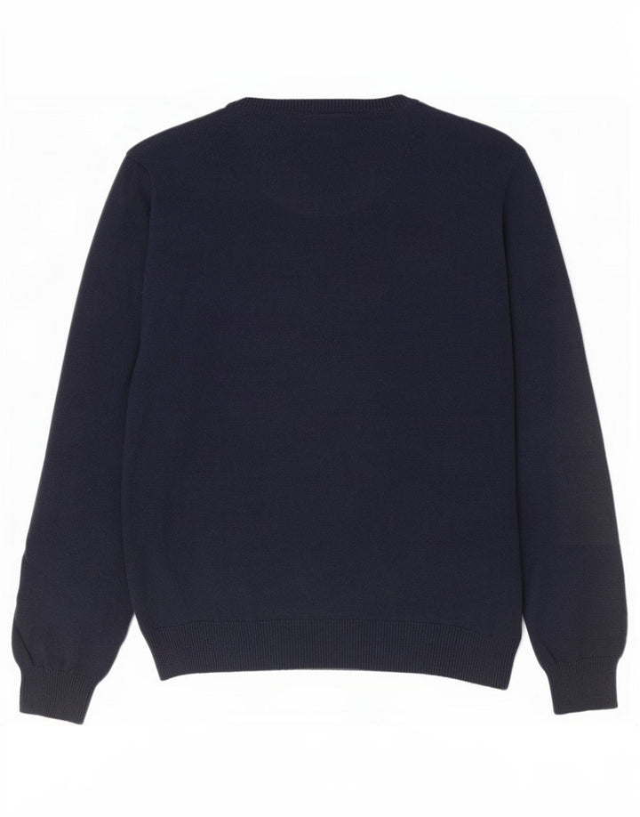 Marks & Spencer Mens Blue Harbour Boat Neck Jumper Sweater Large Navy