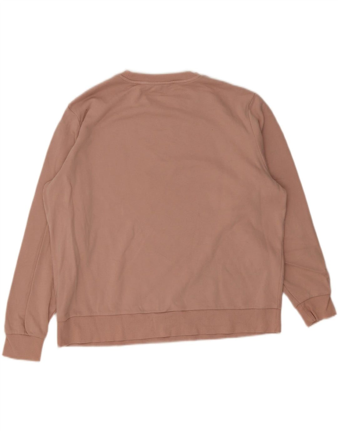 Marks & Spencer Womens Oversized Sweatshirt Jumper UK 16 Large Pink Cotton